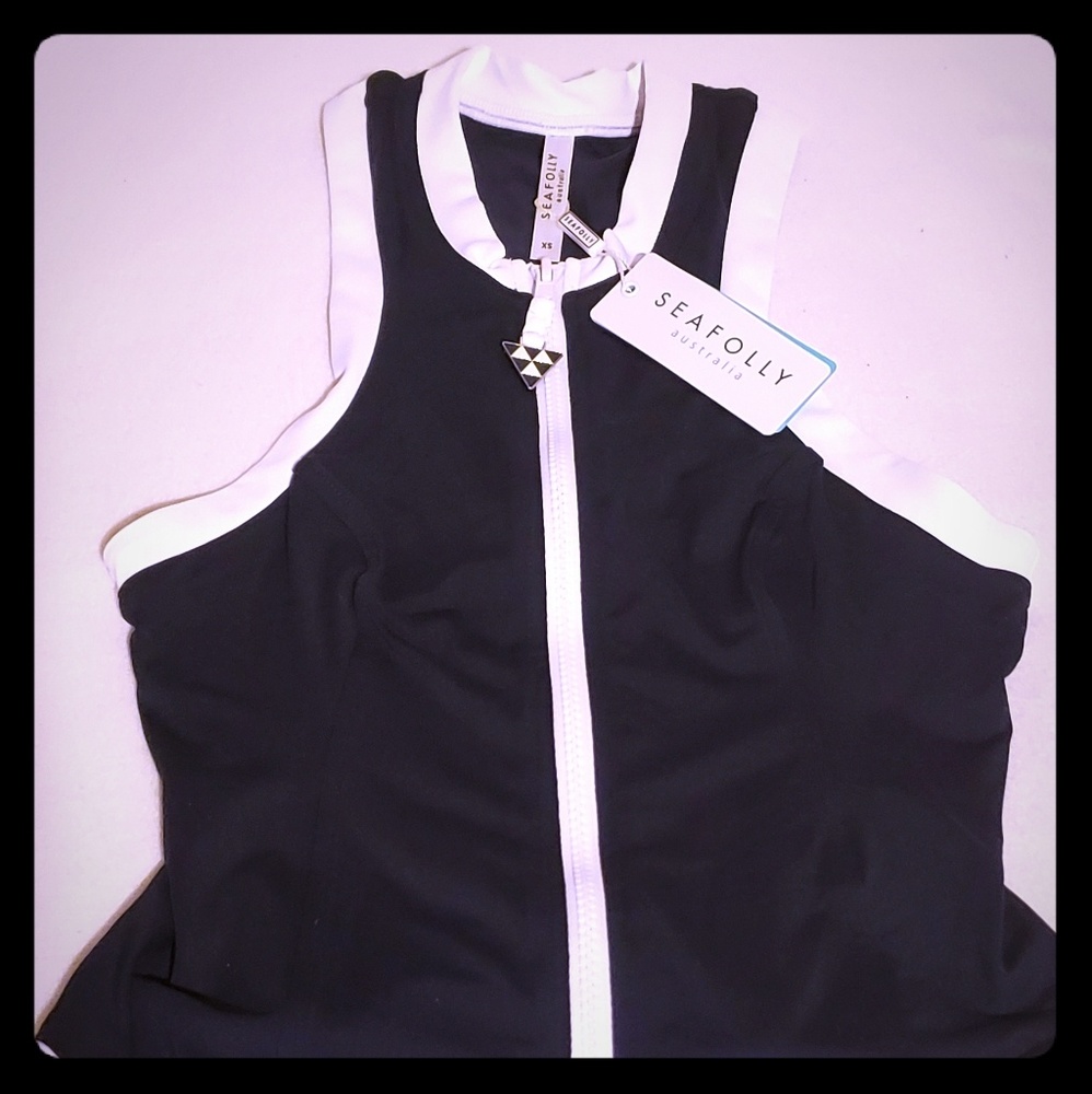 Seafolly like L*Space rash guard / swim vest NEW